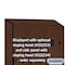 Salsbury Industries Wardrobe Locker, 45" W, 18" D, 76" H, (3) Wide, (6) Openings, Mahogany 27368MAH - alternate 3